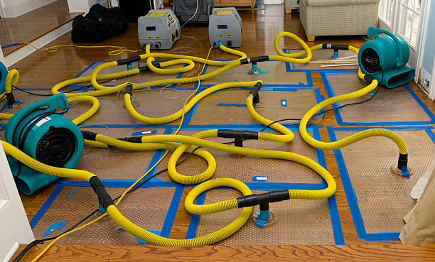 Professional Storm Water Damage Restoration technician working in Crawfordsville, IN